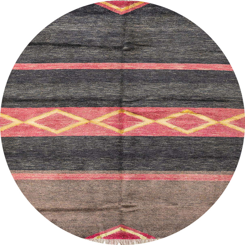 Abstract Indoor Rug, Round 3'
