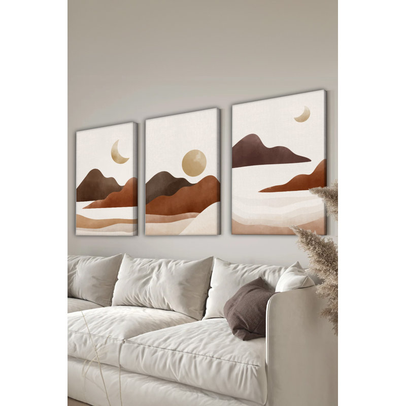 Stunning Decorative Canvas Painting Set (3 Pieces), 11.8 x 15.7 inches Each | 100% Canvas Material, Thickness: 1.2 inches | Perfect for Living Room, Bedroom, or Office Décor, Vibrant Colors & Elegant Design