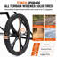 Chariot utilitaire d'extérieur pliable d'une capacité de 500 lb avec pneus pleins