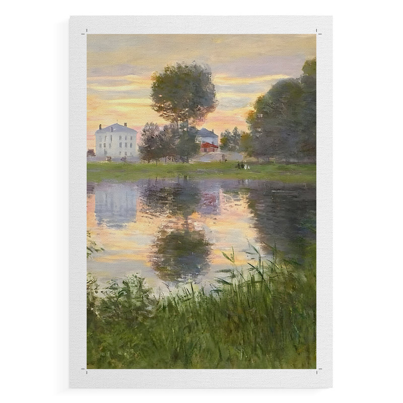Paysage rétro XCVI - impression sur toile seulement - non encadrée, H 12 po x l 8 po