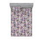Rose gris, floral vert pistache