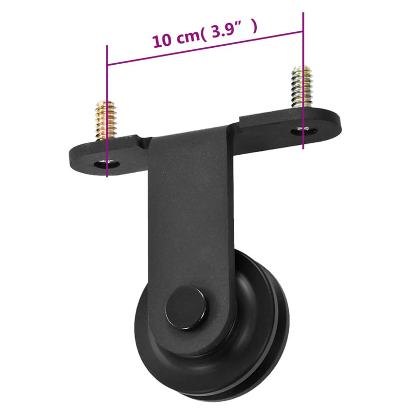 Sigisbert Sliding Single Door Barn Door Hardware Kit