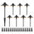 Matte Black Low Voltage Integrated LED Aluminum Pathway Light Pack