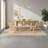 Oval Burlywood Solid Wood Dining Table-1513944051