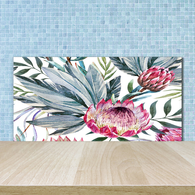 50cm W x 100cm L Glass Peel and Stick Panel