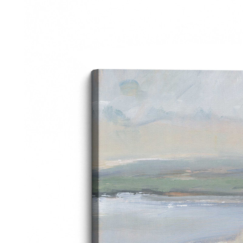«Hazy Beach at Dawn I», reproduction sur toile, H 32 po x l 48 po, Toile tendue