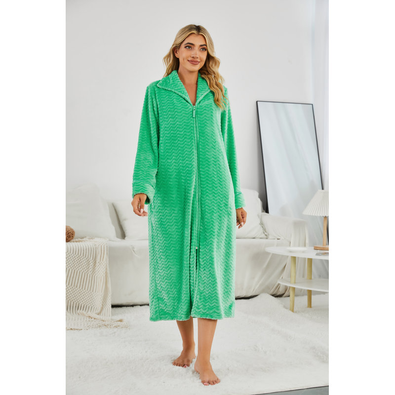 Girl / Woman+ Mid-Calf Bathrobe with Pockets, L