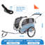 Remorque, poussette et poussette pour chien Aobei 2-en-1-75197105
