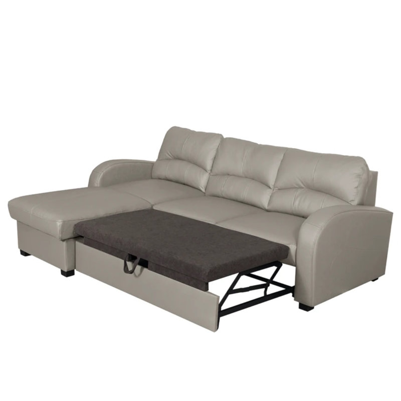 Fridulf 3 Seater Sofa Bed, Light Grey, Left Hand Facing