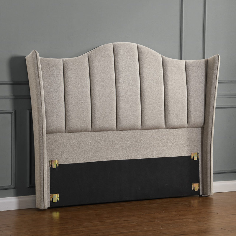 Nieves Upholstered Twill Headboard, 136cm H x 150cm W