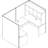 Essentials Series 29.5" H Desk Bridge and Connector-9507960-9507961