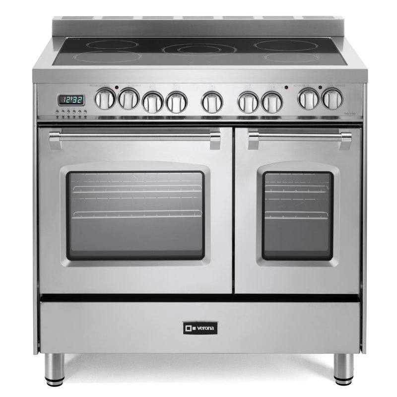 Cuisinière électrique Verona Prestige Series 36 pouces avec 5 éléments rayonnants, Acier Inoxydable