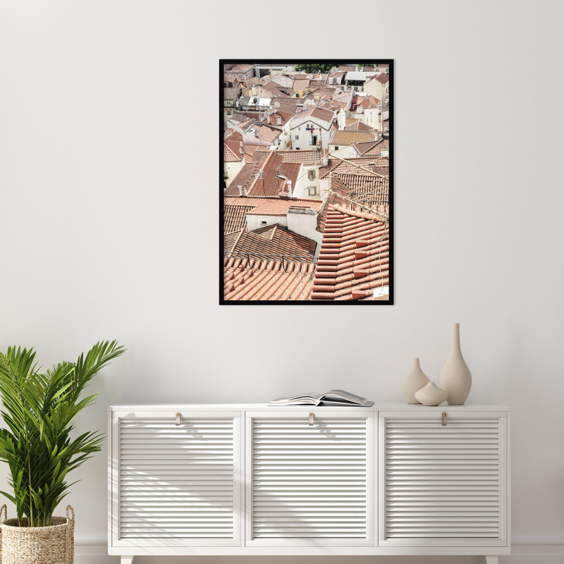 Reproduction d'art encadrée "Pipperidge Alfama 02" par Shot by Clint Wood, Noir, H 41 po x l 29 po