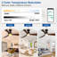 Ventilateur de plafond encastré en noyer de 52 pouces avec lumières et télécommande, ventilateur d'intérieur à 3 pales à intensité variable avec télécommande Alexa-562013701-562013698-562013699