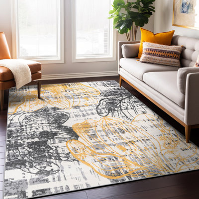 Tapis floral abstrait Dionta