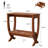 2-Tier Solid Wood End Table, Walnut-604283466