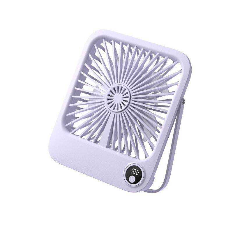 Support de bureau mural mural ventilateur ventilateur de bureau Kondieu 2024 USB, Mauve