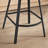 Absalom Modern 25.6" Swivel Upholstered Counter Stools with Back and Metal Frame-474628404-505018661