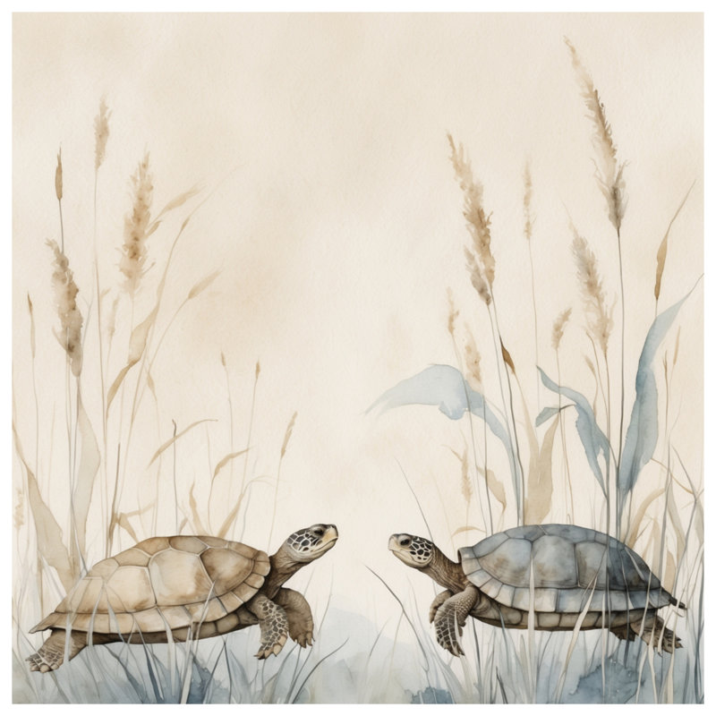 Turtles In Grass Blankets, 50in W x 60in H