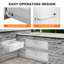 Outdoor Kitchen Drawer 30x23x10 Inches Stainless Steel Bbq Drawer for Islands & Grill Station, Built In Flush Mount Design, Weather Resistant & Rust Proof, Silver