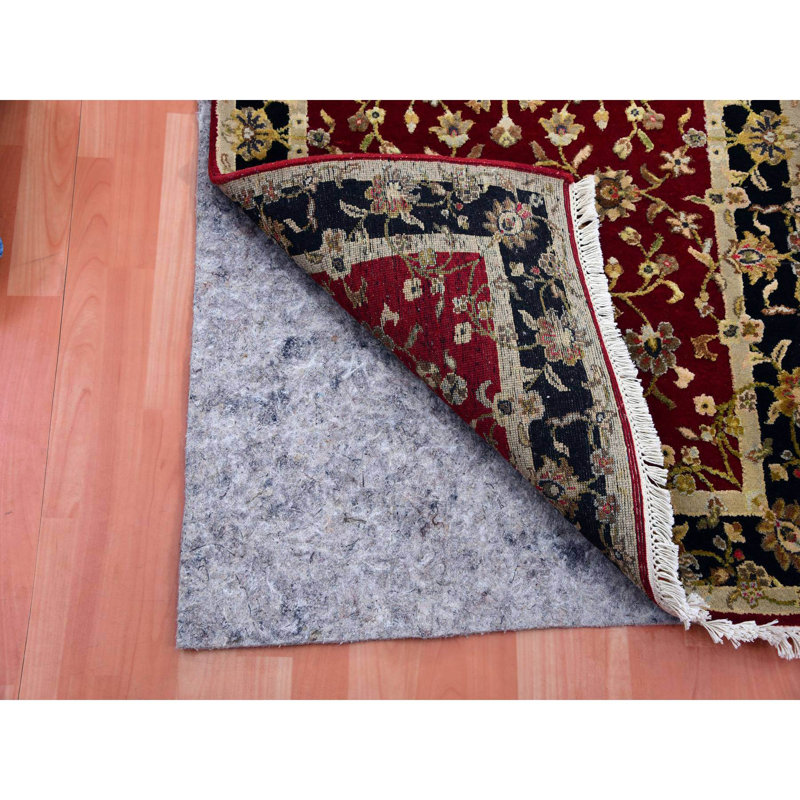 Tapis de couloir moelleux en laine de soie rouge noué à la main 2 pi 10 po x 12 pi 3 po F3B4733C760B498787B560F63826018E