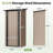 3' W X 3' D Metal Lean-To Storage Shed with DIY Adjustable Shelves & Built-In Floor-128841457