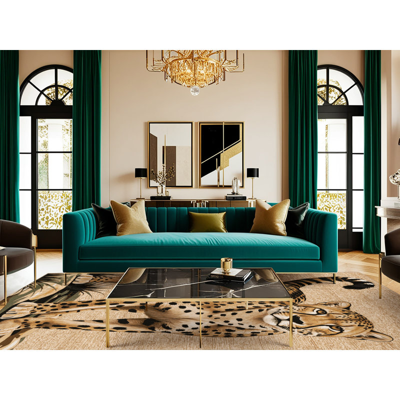 Washable South African Cheetah Big Cats Area Rug, Rectangle 7' x 9'