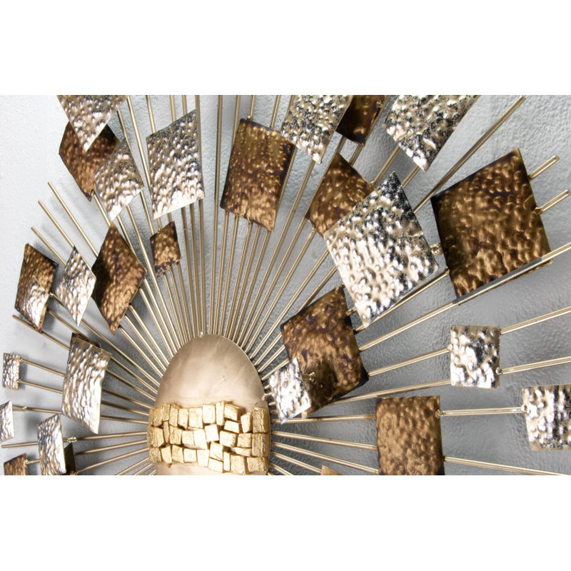Handmade Glam Abstract Wall Decor on Metal
