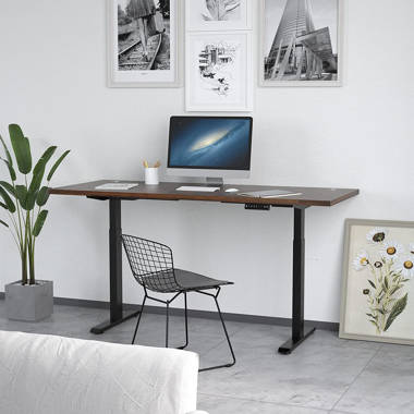 Aero 72 Standing Desk Walnut