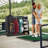 Wooden Golf Bag Storage Rack , Holds 3 Stand Bags & 14+ Clubs, Organizer For Golf Balls, Shoes & Accessories, Heavy Duty For Garage, Indoor Outdoor Use, Easy Assembly-1774172576