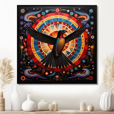 Grand majestueux aigle noir, reproduction d'art mural