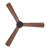 Climate III 52" DC Ceiling Fan with Remote Control, Rustic Wood Ceiling Fan with Reversible Blades-92349264