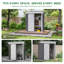 Outdoor Waterproof 5X3 Ft. D Metal Garden Storage Shed-115337250