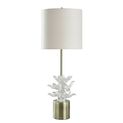 Waverly Table Lamp - Antique Brass & Clear