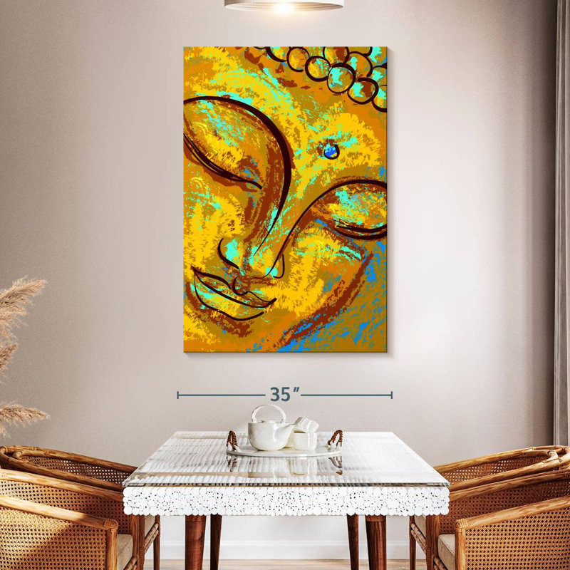 Leisha Abstract Buddha, 51" H x 34" W