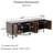 Functional 4-Door TV Cabinet - 2 Storage Spaces with Adjustable Shelves, Ideal for Living Room Organization-109840999