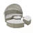 Patio Furniture Round Outdoor Sofa Set with Retractable Canopy-675148071