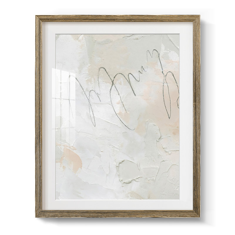 Dots And Dash I, reproduction d'art sur toile, Oui, Cadre noyer