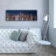  «Chicago Nighttime Skyline» par Epic Portfolio, art mural sur toile, 60 po x 20 po