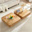 Ensemble de 2 pièces de table basse carrée 31,5 pouces Handcraft-2029339083