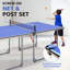 Ensemble de table de tennis de table pliable et portatif de taille moyenne de 6 pi avec filet, raquettes et balles-128776450