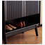 Armoire à chaussures moderne en bois d'hévéa massif noir