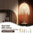 Table Lamp – Vintage Waterfall Design With Crystal Bead String Shades And Marble Textured Base For Living Room, Bedroom, Or Office, 19"(H) Elegant Crystal Table Lamp (Bulb Not Included)-745979994