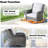 Guillen Wicker/Rattan 5 - Person Seating Group With Swivel chairs and Cushions-112864504