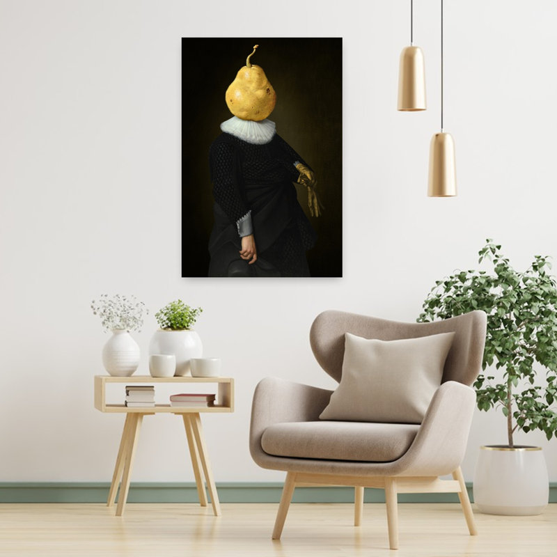 Art contemporain contemporain sur bois, H 36 po x l 24 po