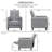 Ahzaria Upholstered Recliner, Manual Recliner Chair, Pushback Recliner, Upholstered Armchair for Living Room-617970636