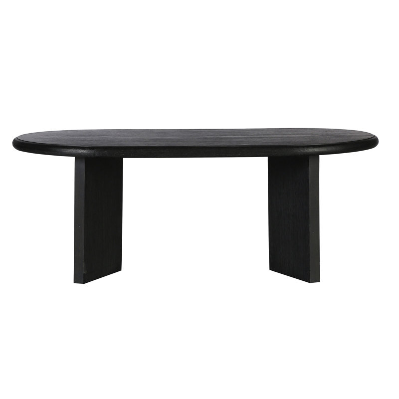 Table basse Brix, Noir mat