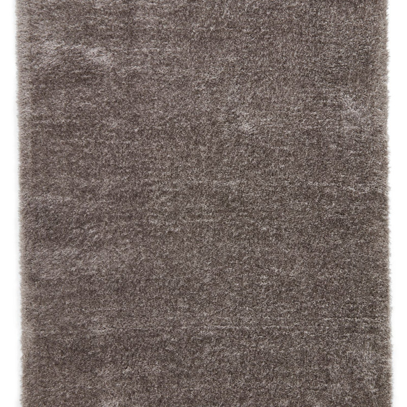 Lux Shaggy area rug Machine Woven Charcoal, Rectangle 80 x 150cm