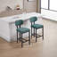 Ensemble de deux tabourets de bar rembourrés modernes avec pieds en métal, parfaits pour la salle à manger, l'îlot de cuisine et le bar-911214017