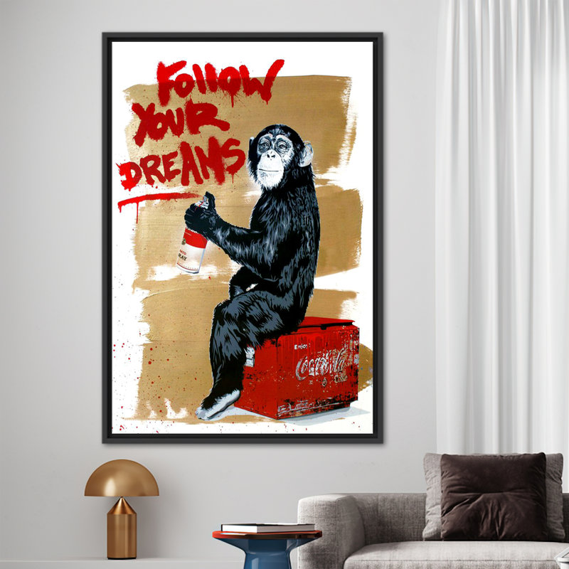 Print on Canvas, Framed Print without Mat, Black, 30 cm H x 20 cm W